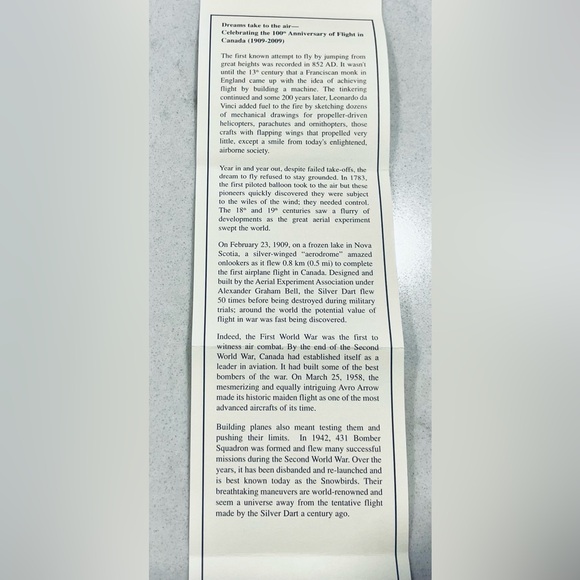 Silver Collectors Coin. Celebrating the 100th Anniversary of Flight. - Picture 5 of 6